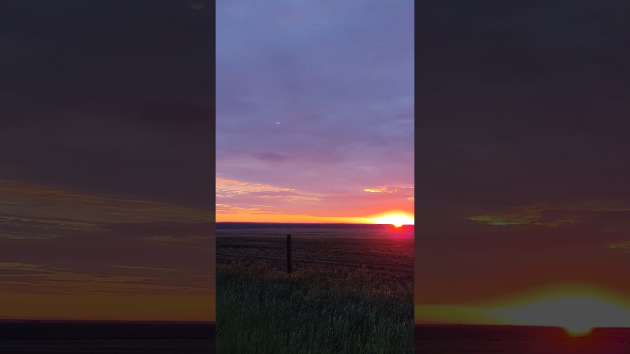 Prairie sunrise in Alberta, Canada #travel #pointofview #sunrise #country