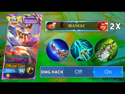 GAMEPLAY CLINT 21 KILL + 2X MANIAC!! CLINT BUILD & EMBLEM TERSAKIT 2025 (Must Try) - Mobile Legends