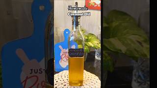 Homemade coconut oil