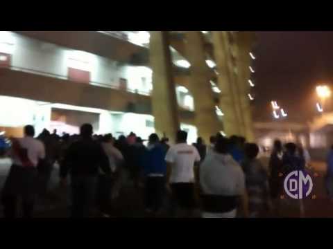 "Franja Norte 001: Deportivo Municipal vs Universitario (04/07/15)" Barra: La Banda del Basurero &bull; Club: Deportivo Municipal