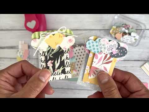 DIY Paper Heart Shape Embellishment Ideas | Use A Heart Punch & Paper Scraps - Fun Beginner Project