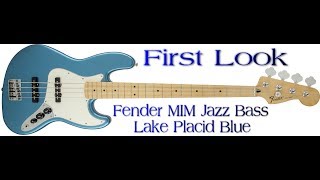 Video thumbnail for A Look at the Fender MIM Made in Mexico Jazz Bass Lake Placid Blue by JandW Music