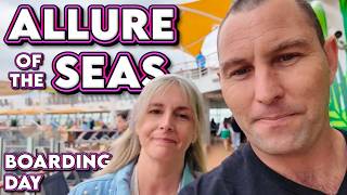 Allure of the Seas Embarkation Day 🚢 Boarding, Lunch & Sail Away Party! | Episode 1