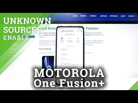 How to Allow Unknown Sources in MOTOROLA One Fusion+ - Enable Unofficial Sources
