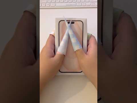 iPhone15 unboxing💗 #asmr #papercraft #iphone #squishy #craft #handmade #aesthetic #satisfying #diy