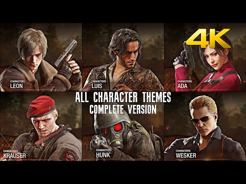 Resident Evil 4 Remake - The Mercenaries | All Character Themes Complete Version HQ [4K] Ultra HD