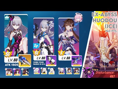 [HI3] HoR vs EX-Abyss Huodou (Ice) | HoR (SS) HB (SS) JK (S1) | Nirvana D:467 (740 Pts.)