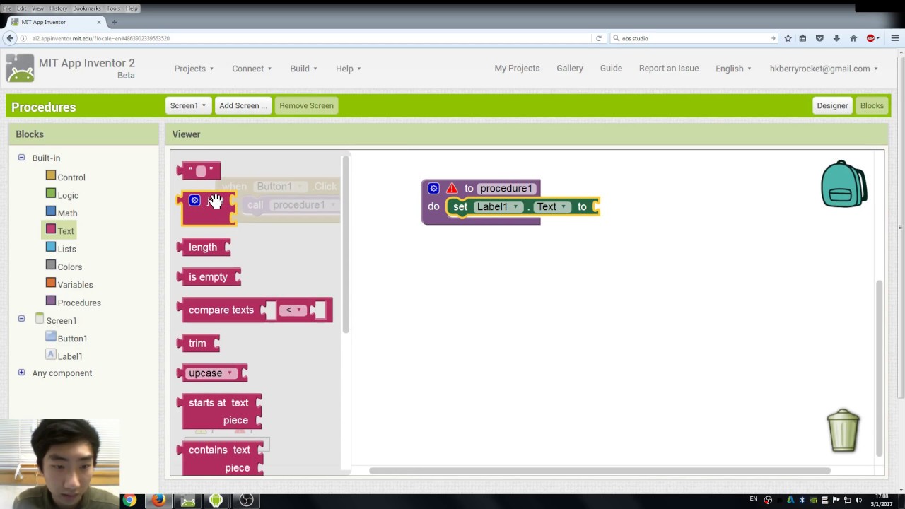 App Inventor 2 Tutorials for Beginners - 10 Procedure
