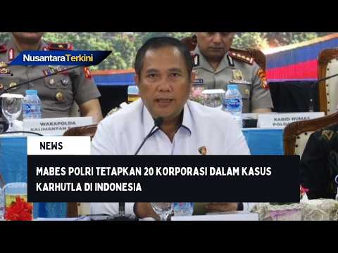 Mabes Polri Tetapkan 20 Korporasi dalam Kasus Karhutla di Indonesia 