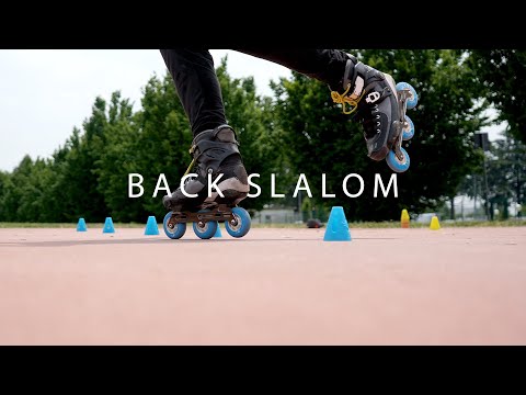 HOW TO SKATE TUTORIAL: ONE SKATE BACKWARD SLALOM - LORENZO GUSLANDI