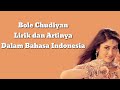 Bole Chudiyan Lirik dan Artinya (Kabhi Khushi Kabhie Gham)