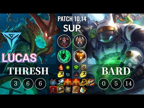 IGY Lucas Thresh vs Bard Sup - KR Patch 10.14