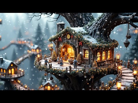 Tiny Christmas Village | 1 Hour Cozy Winter Ambience & Music