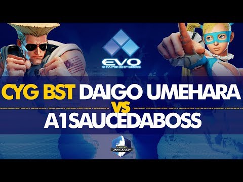 CYG BST Daigo Umehara (Guile) VS A1SauceDaBoss (R. Mika) - EVO 2019 Pools - CPT 2019