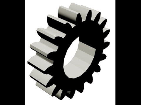 How to draw a spur gear in Auto CAD