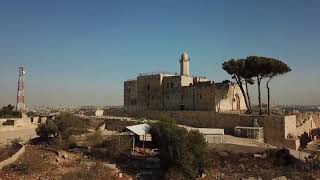 צילומי רחפן מעל קבר שמואל הנביא בירושלים