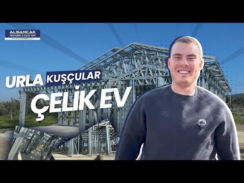  Urla Kuşçular’da 135+120 Metrekare 3+1 Modern Çelik Projelerimiz | Alsancak Prefabrik&Çelik Yapı