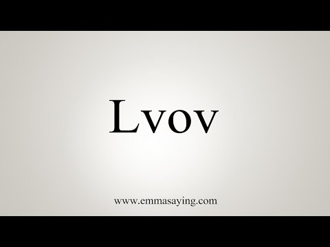 How To Say Lvov