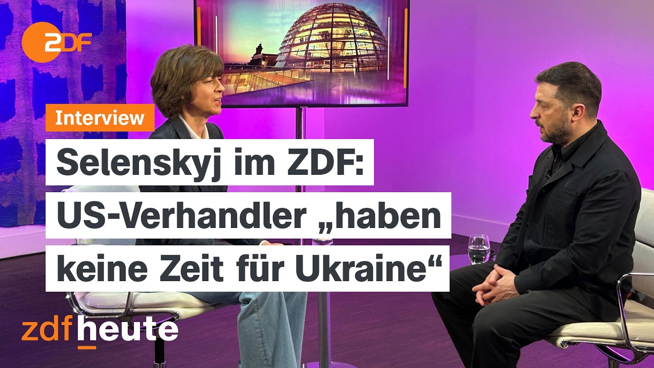Exklusiv: Was der ukrainische Präsident über Merz, Trump, Iran sagt | maybrit illner Interview