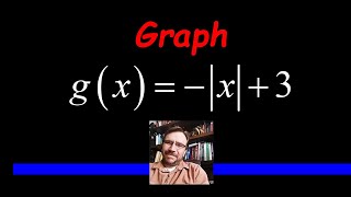 Graph Using Transformations - Absolute Value with a REFLECTION
