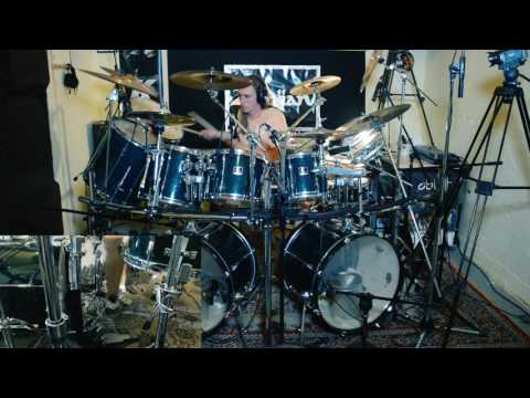 Recording drums for prog.metal band The Vicious Head Society-Klemen Markelj