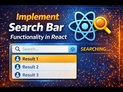 Implement Search Bar Functionality In React React Tutorials