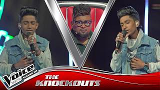 Download lagu Vinithu Dhananjaya | Duka Thada Karan (දුක තද කරන් ) | The Knockouts | The Voice Teens Sri Lanka S3 mp3