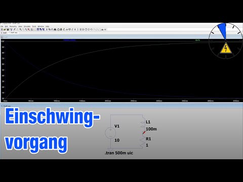LT Spice LR Einschwingvorgang Spule Induktivität Widerstand