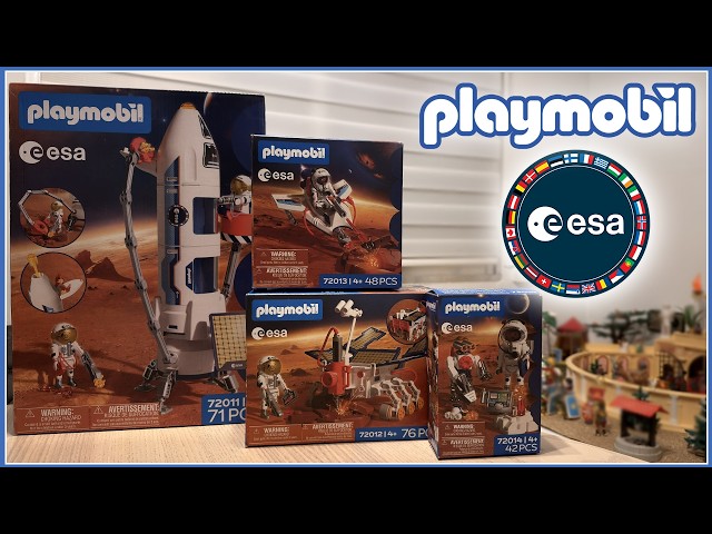 Vídeo relacionado con PLAYMOBIL Space Astronauta de la ESA con Robot | Con vehículo explorador marciano, estación de análisis y 3 muestras de rocas | Investigación espacial | Diversión para niños a partir de 4 años | 72014
