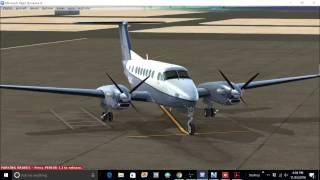 FSX Carenado Beechcraft King Air 350i Tutorial Part 1- Cold & dark to airborne and climbing