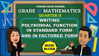 Download the video "WRITING POLYNOMIAL FUNCTION IN STANDARD FORM AND IN FACTORED FORM || GRADE 10 MATHEMATICS Q2"