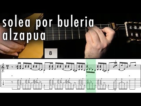 Flamenco Guitar 102 - 18 Solea por Buleria Alzapua