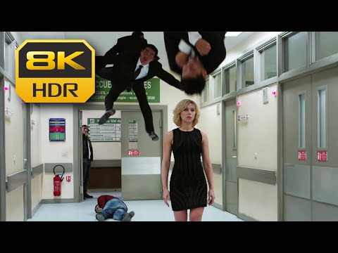 8K HDR • Lucy Reverses Gravity Scene   - Lucy (2014)