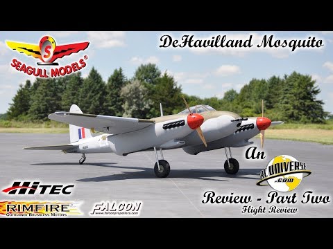 RCUniverse Product Review Video - Seagull Models DeHavilland Mosquito ARF