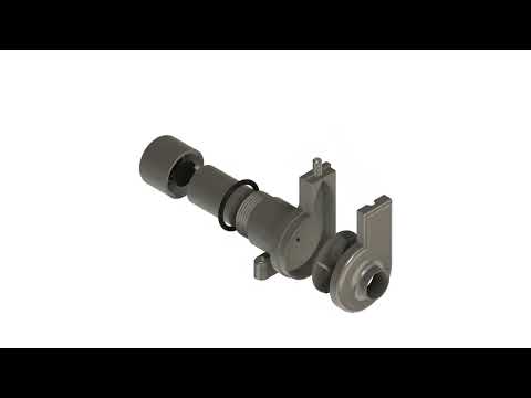 50mm 3D Printed Water Pump V1 Exploded View