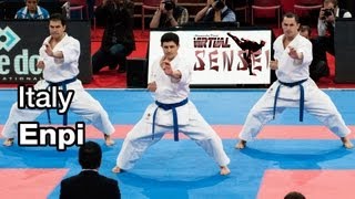 Download lagu Italy male team - Kata Enpi - 21st WKF World Karate Championships Paris Bercy 2012 mp3
