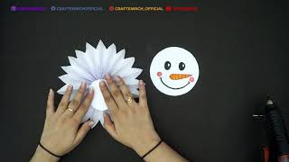 DIY Christmas Paper Craft Snowman