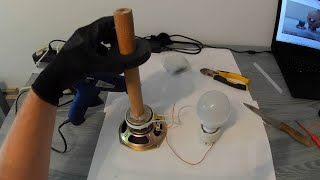 Free energy generator using speaker and magnet, is it works? Testing
