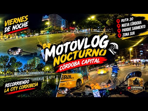 🏍️🌙 MOTOVLOG NOCTURNO POR CÓRDOBA CAPITAL | RUTA 20, NUEVA CÓRDOBA, PARQUE SARMIENTO Y ZONA SUR 🌙🏍️