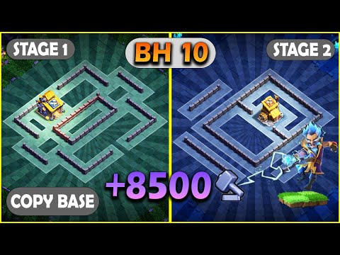 Best BUILDER HALL 10 Layout CoC BASES of 2023 with Link | Builder Base 2.0 Anti 3 Star