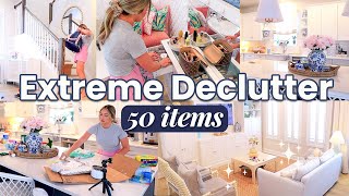 Extreme 50-Item DECLUTTER 2025 | Closet Cleaning, Playroom Purge + Donate