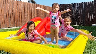 PISCINA pentru Bri, Mara și Teo in Curtea CASEI
