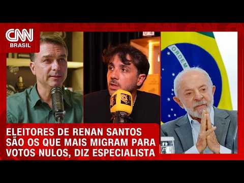 Eleitores de Renan Santos são os que mais migram para votos nulos, diz especialista | CNN NOVO DIA