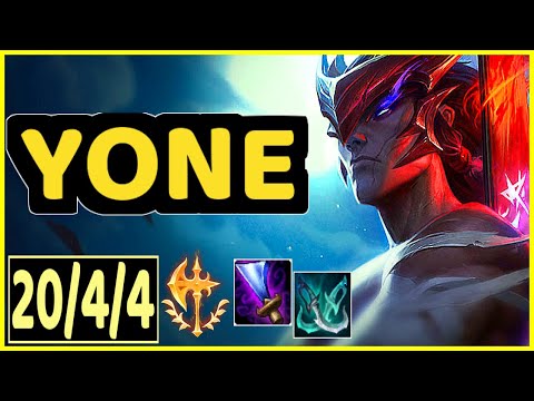 LLDER (YONE) - QUADRAKILL 20/4/4 KDA GAMEPLAY - EUW Ranked DIAMOND