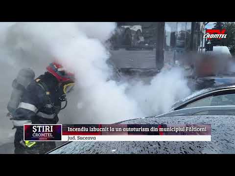 Un incendiu a izbucnit la un autoturism în municipiul Fălticeni.