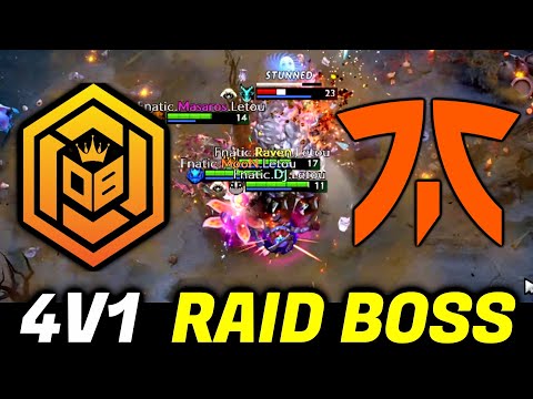 They just can't Kill Him, 4v1 Raid Boss — FNATIC vs OB Esports x Neon