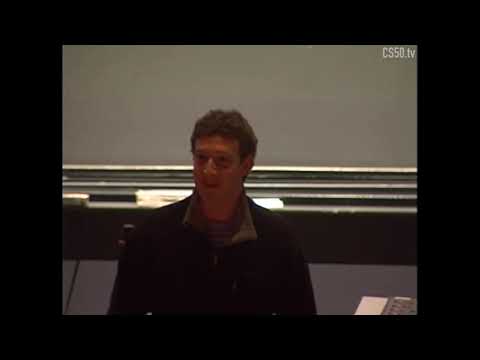 Lecture by Mark Suckerberg!