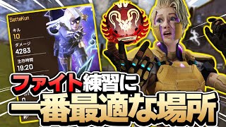 【APEXモバイル】ファイト練習にはこの町が最適!!終始戦闘で10KILL4000DMG!!【apexmobile】