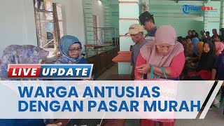 Pasar Murah Jelang Idul Adha, Warga Desa Semberhandu Madiun Rela Antri dan Berdesakkan