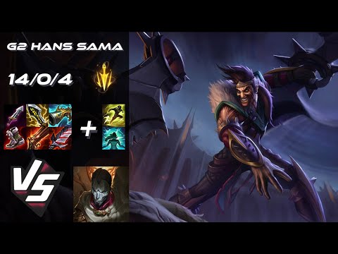 G2 Esports Hans Sama BOTTOM Draven vs Jhin - EU Challenger Patch 25.S1.2